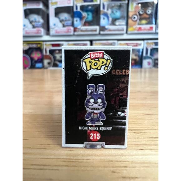 BITTY Nightmare Bonnie Five Nights Freddy's Funko Pop #215 5NAF Horror 5 Games - Picture 2 of 6